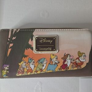 Disney Loungefly Floral Wallet with Gold Accents